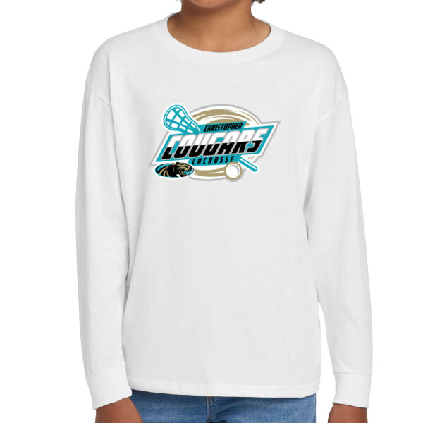 Christopher Lacrosse Youth Heavy Cotton 100% Cotton Long Sleeve T Shirt Thumbnail