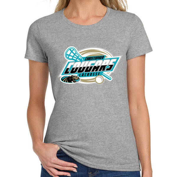 Christopher Lacrosse Ladies Heavy Cotton 100% Cotton T Shirt Thumbnail