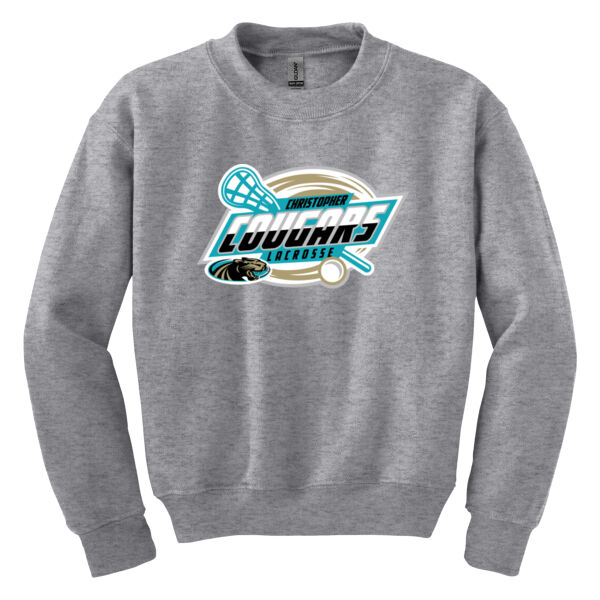 Christopher Lacrosse Youth Heavy Blend Crewneck Sweatshirt Thumbnail